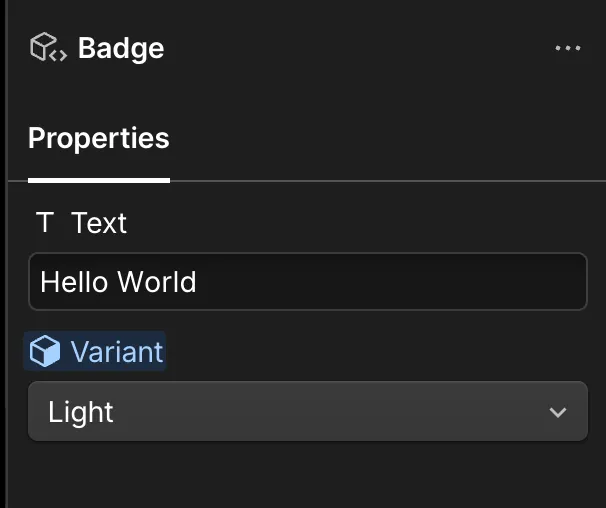 Badge component