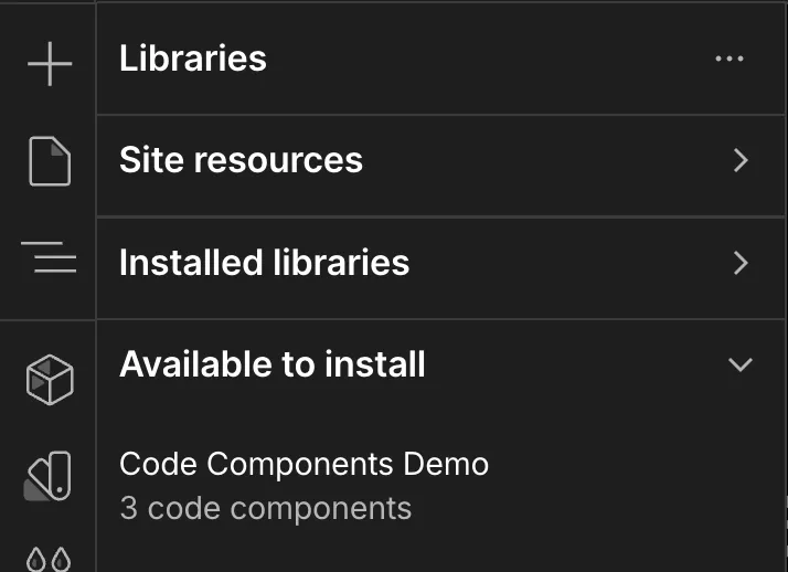 Available to install