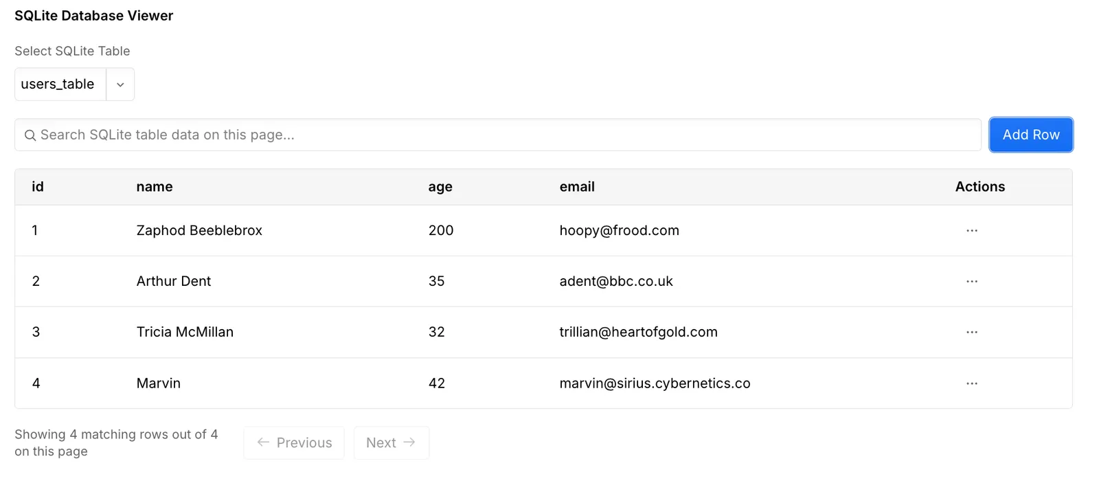 Database viewer in Webflow Cloud