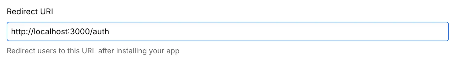 Redirect URI