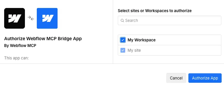 Add connector option in the drop-down list