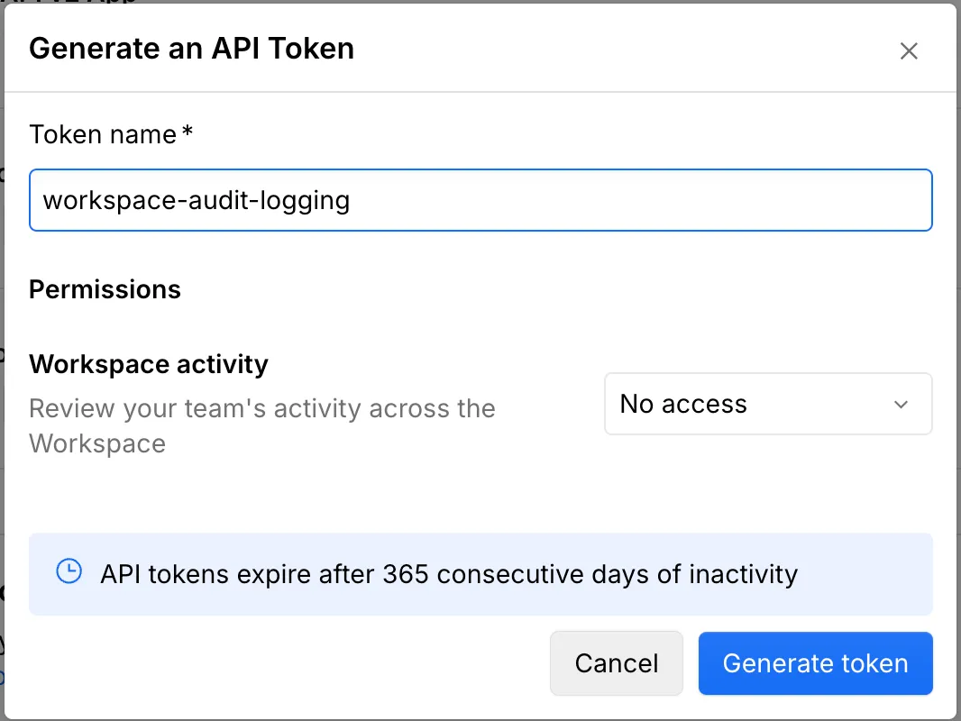 Create token