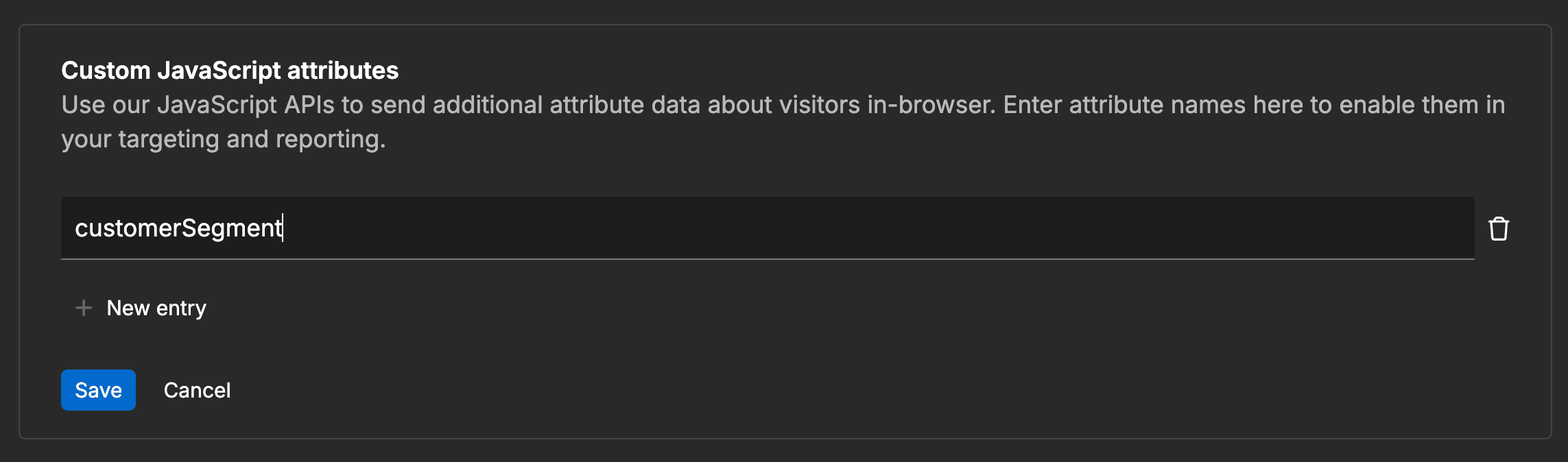 Custom JavaScript attributes